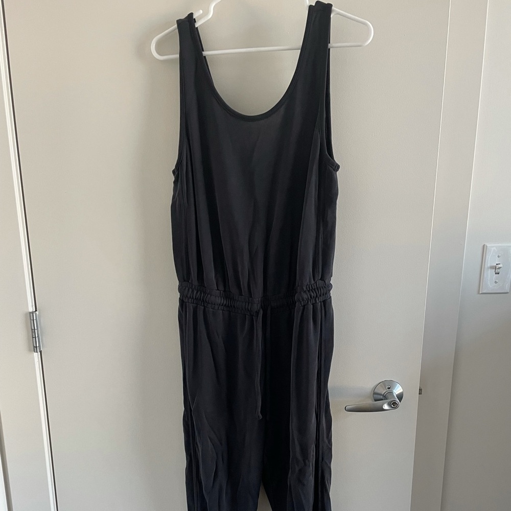 Athleta Black Serenity Open Back Jumpsuit Large